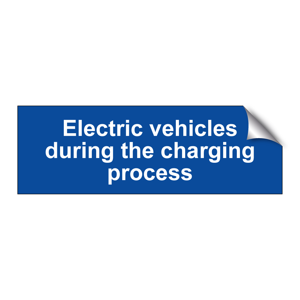 Electric vehicles during the charging process