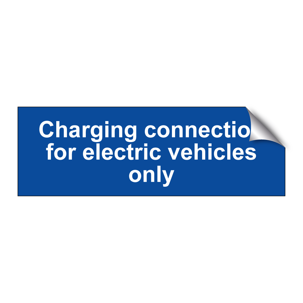 Charging connection for electric vehicles only