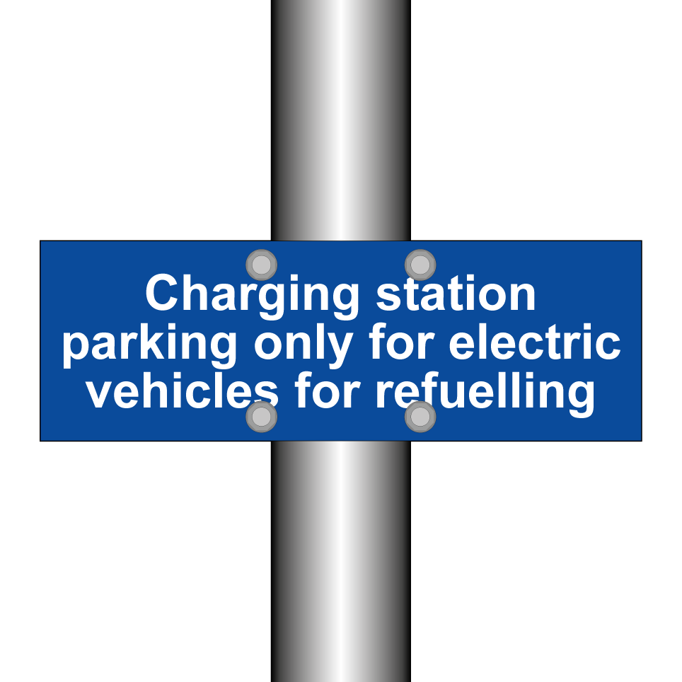 Charging station parking only for electric vehicles for refuelling
