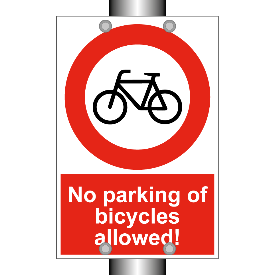 No parking of bicycles allowed!