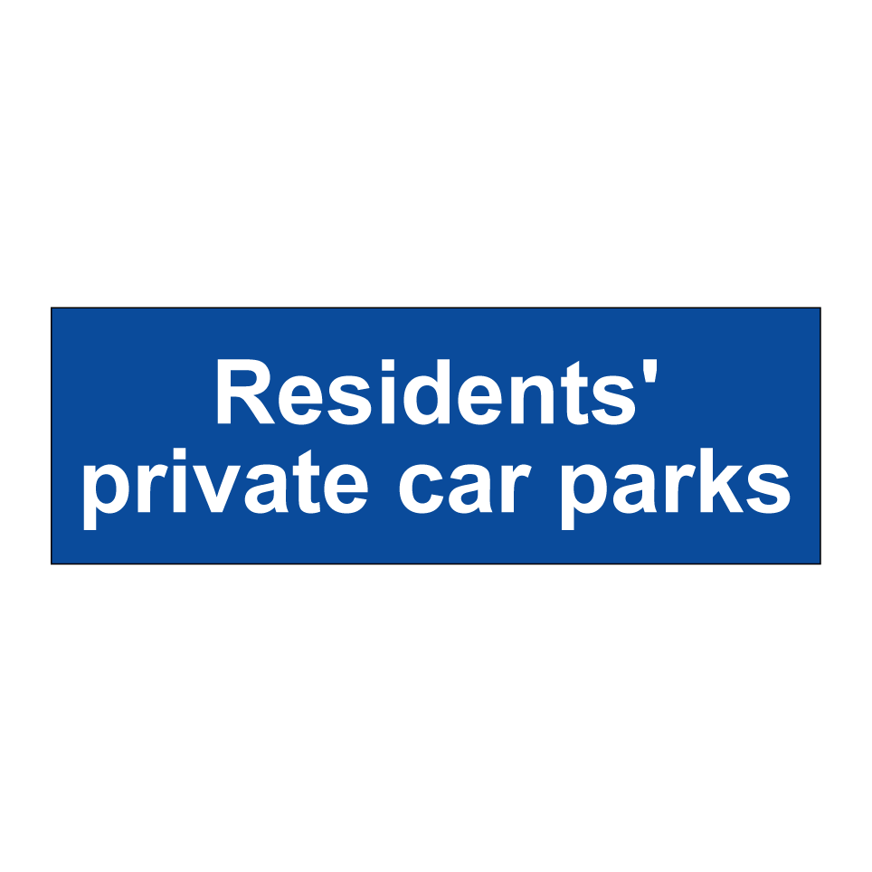 Residents' private car parks