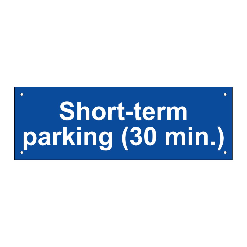 Short-term parking (30 min.)