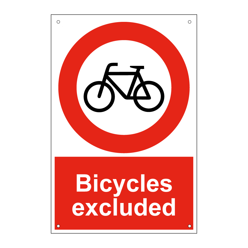 Bicycles excluded