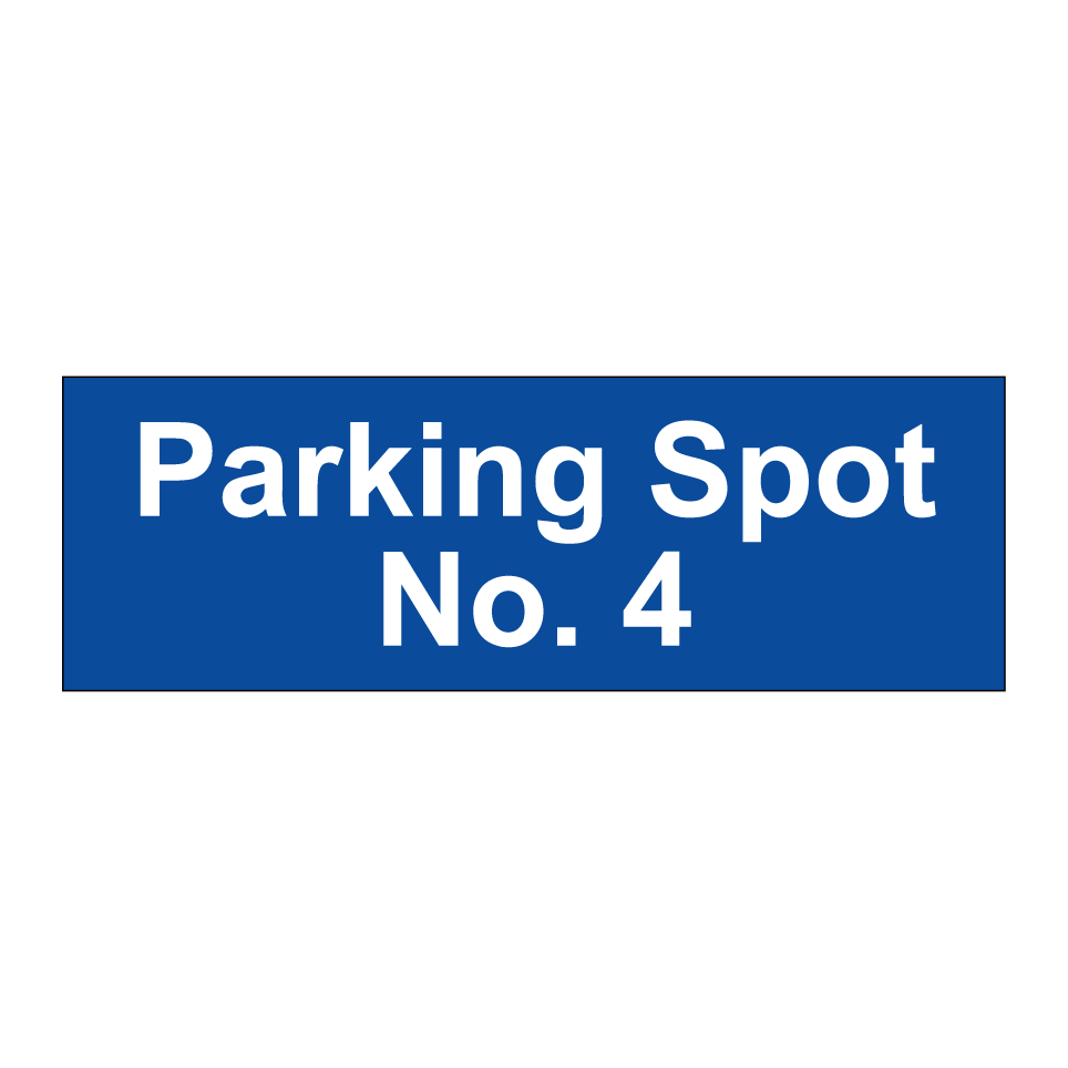 Parking Spot No. 4
