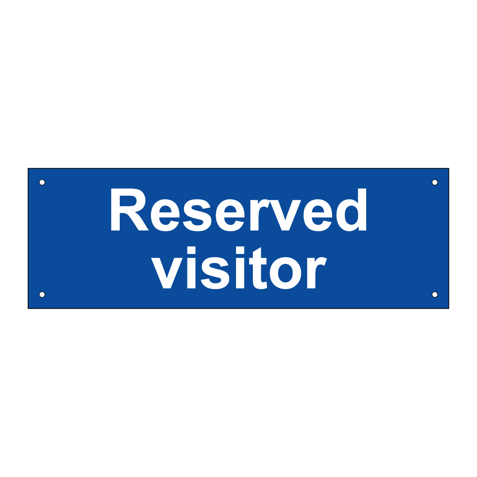 Reserved visitor