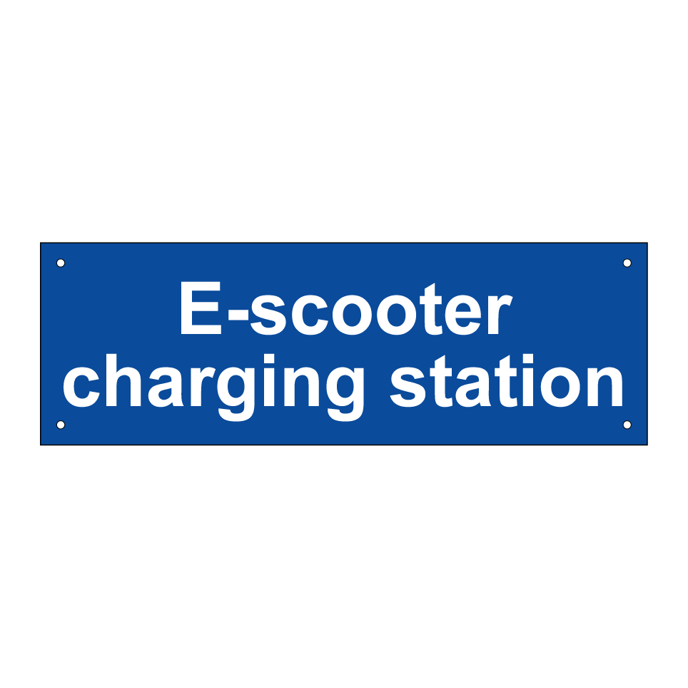 E-scooter charging station