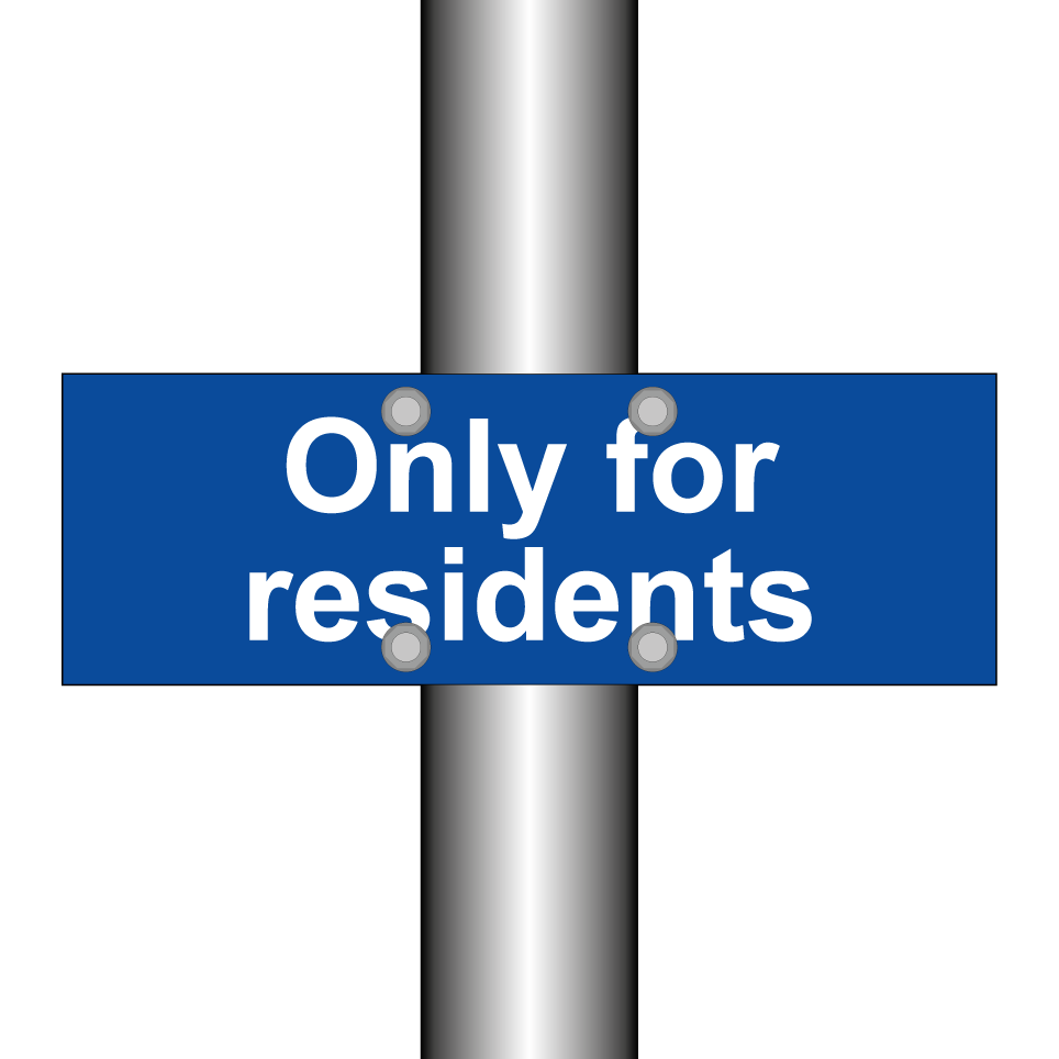 Only for residents