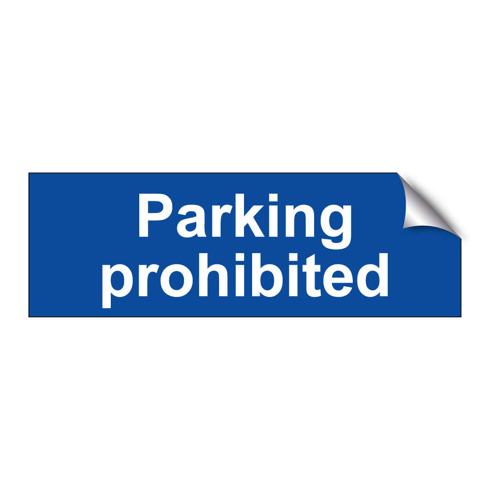 Parking prohibited