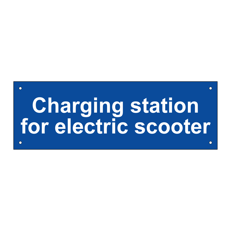 Charging station for electric scooter