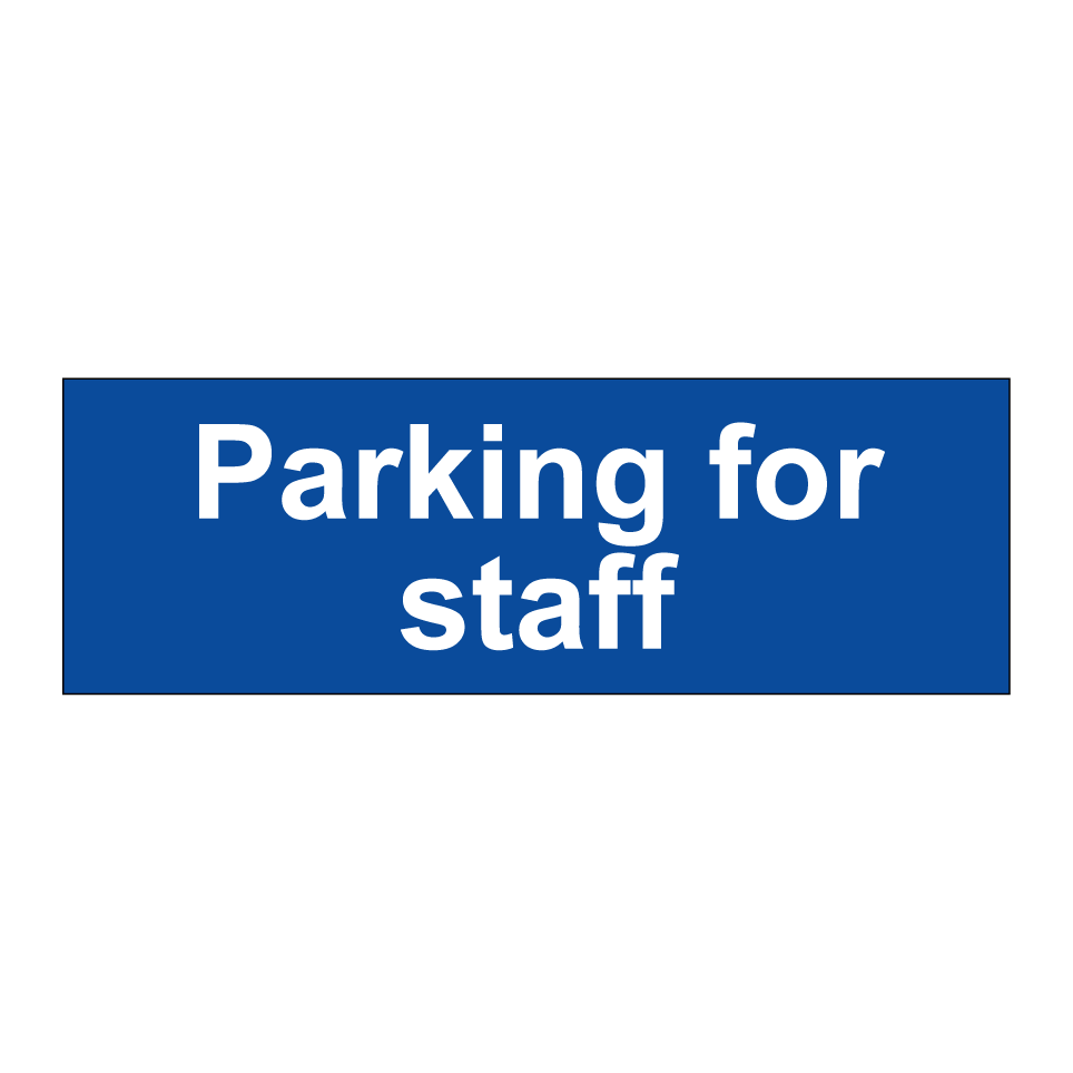 Parking for staff