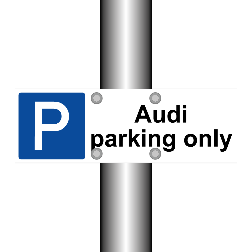 Audi parking only