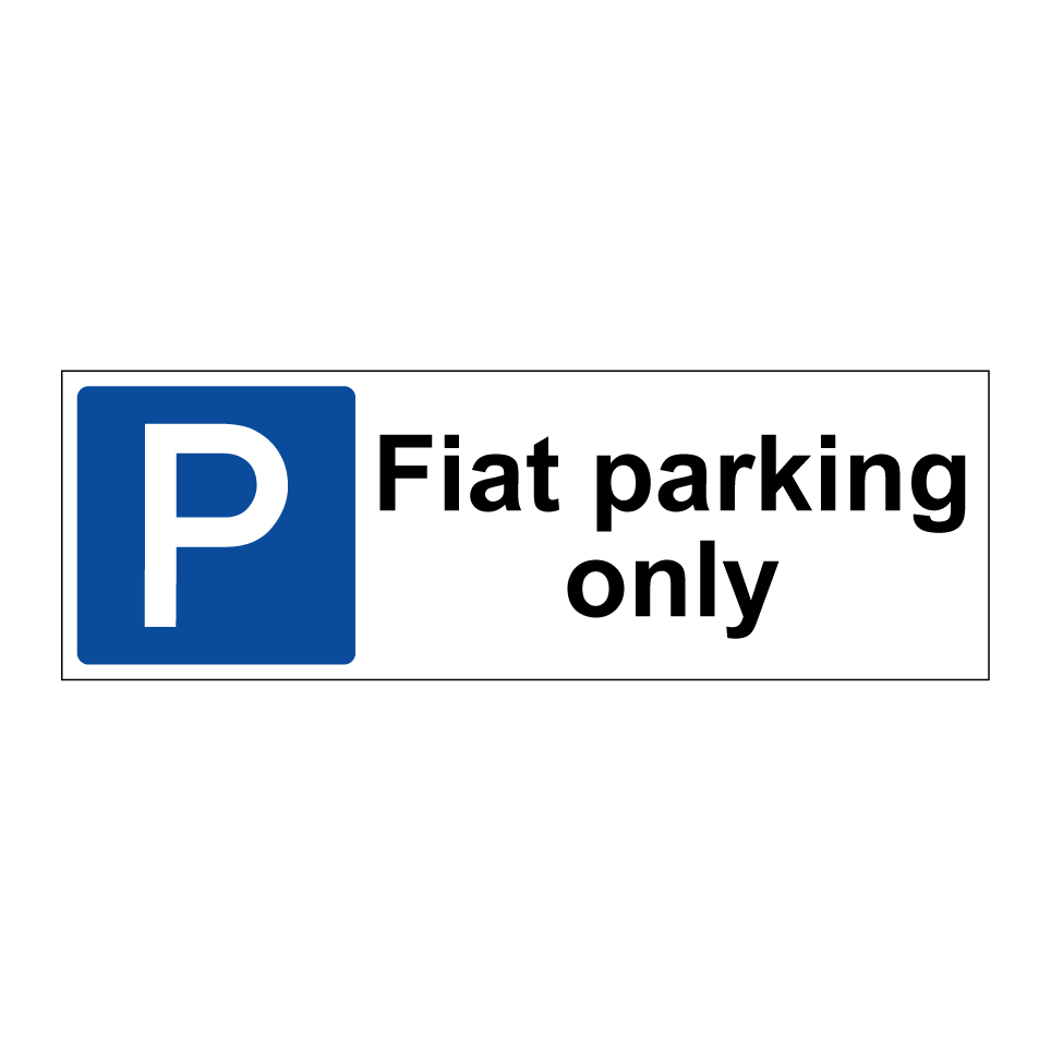 Fiat parking only