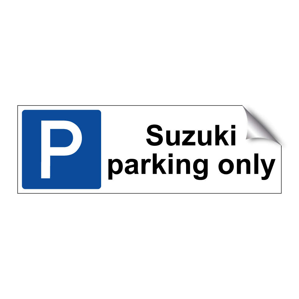 Suzuki parking only