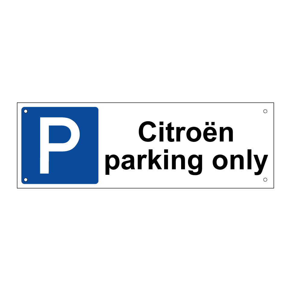 Citroën parking only