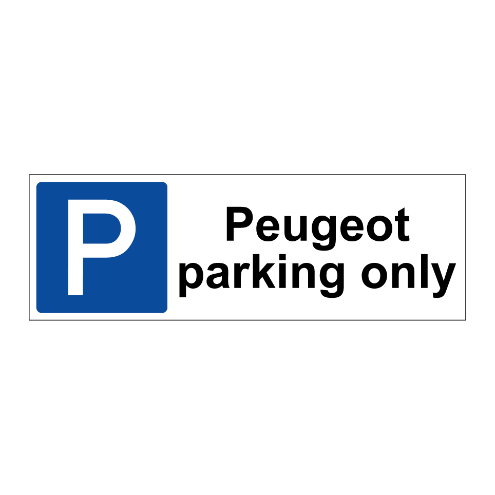 Peugeot parking only