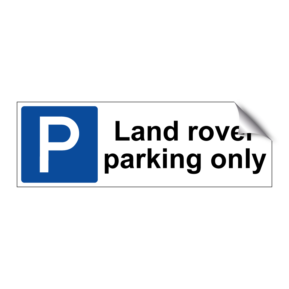 Land rover parking only