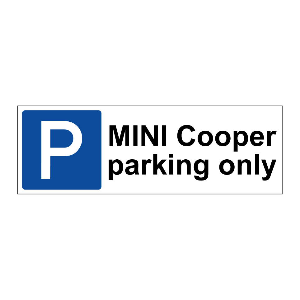MINI Cooper parking only