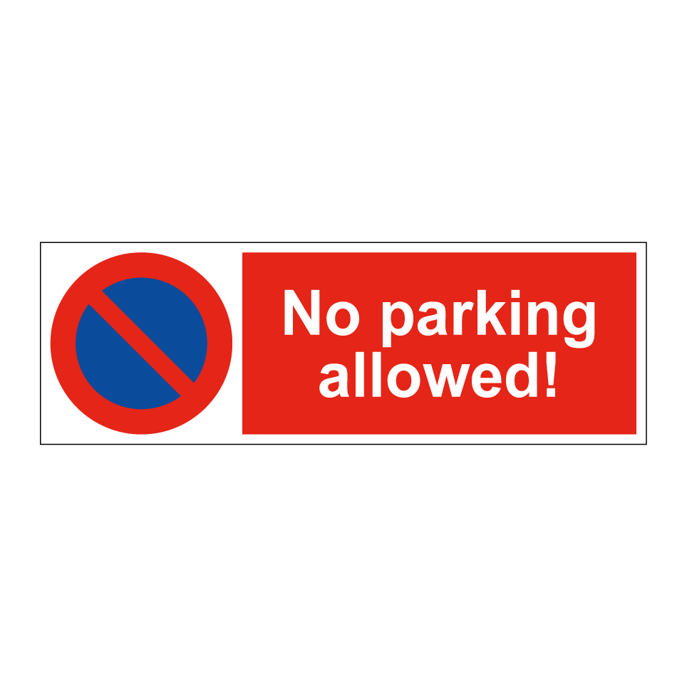No parking allowed!