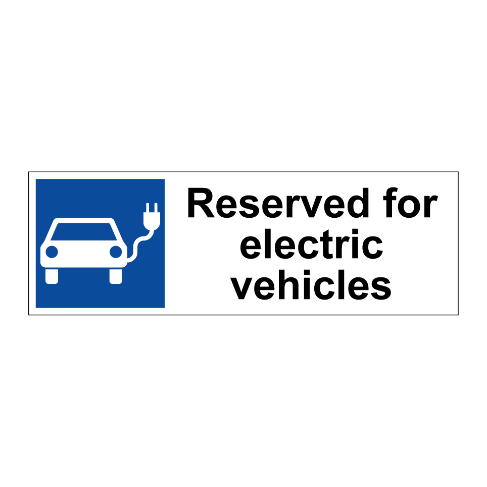 Reserved for electric vehicles