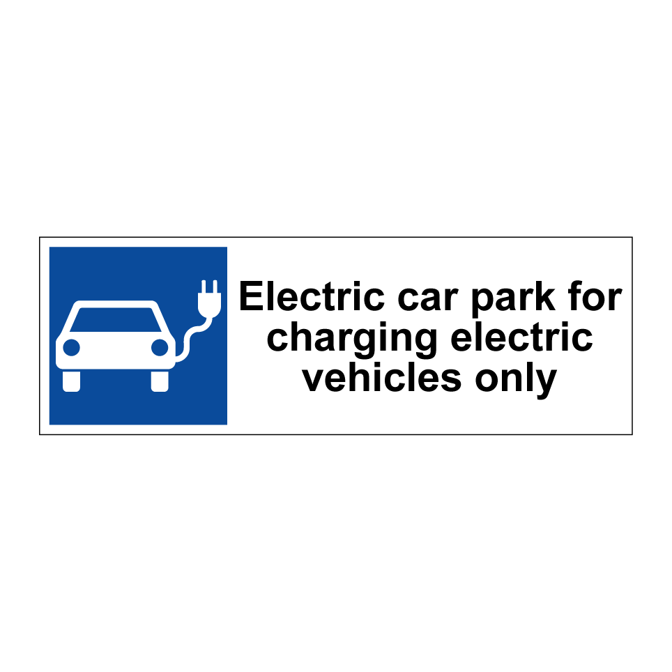 Electric car park for charging electric vehicles only