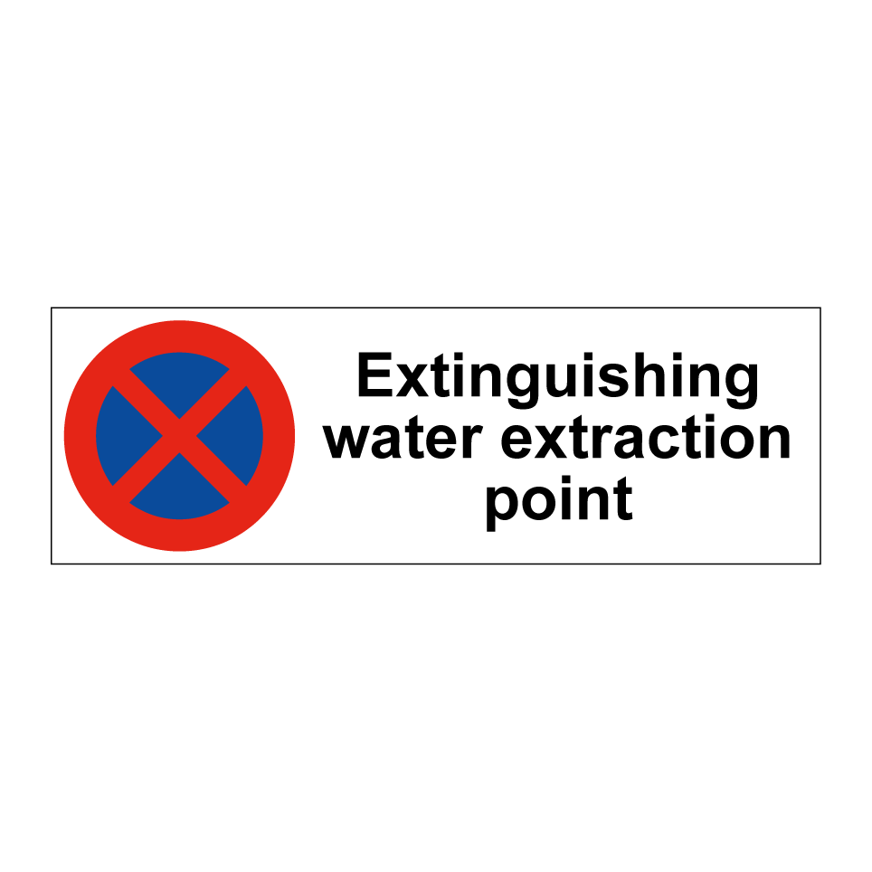 Extinguishing water extraction point