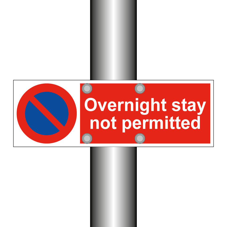 Overnight stay not permitted