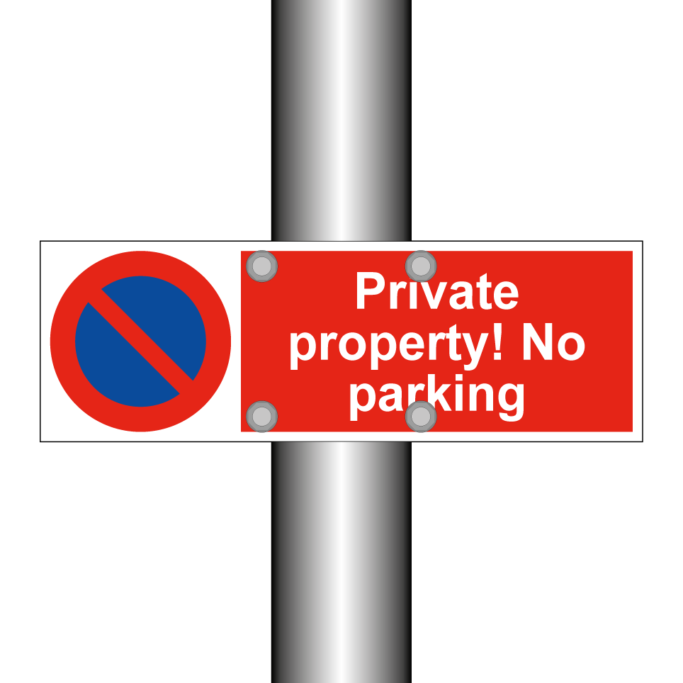Private property! No parking