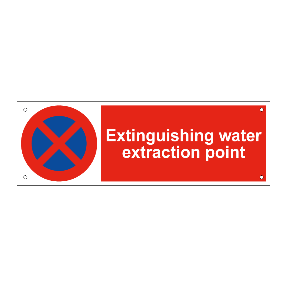 Extinguishing water extraction point