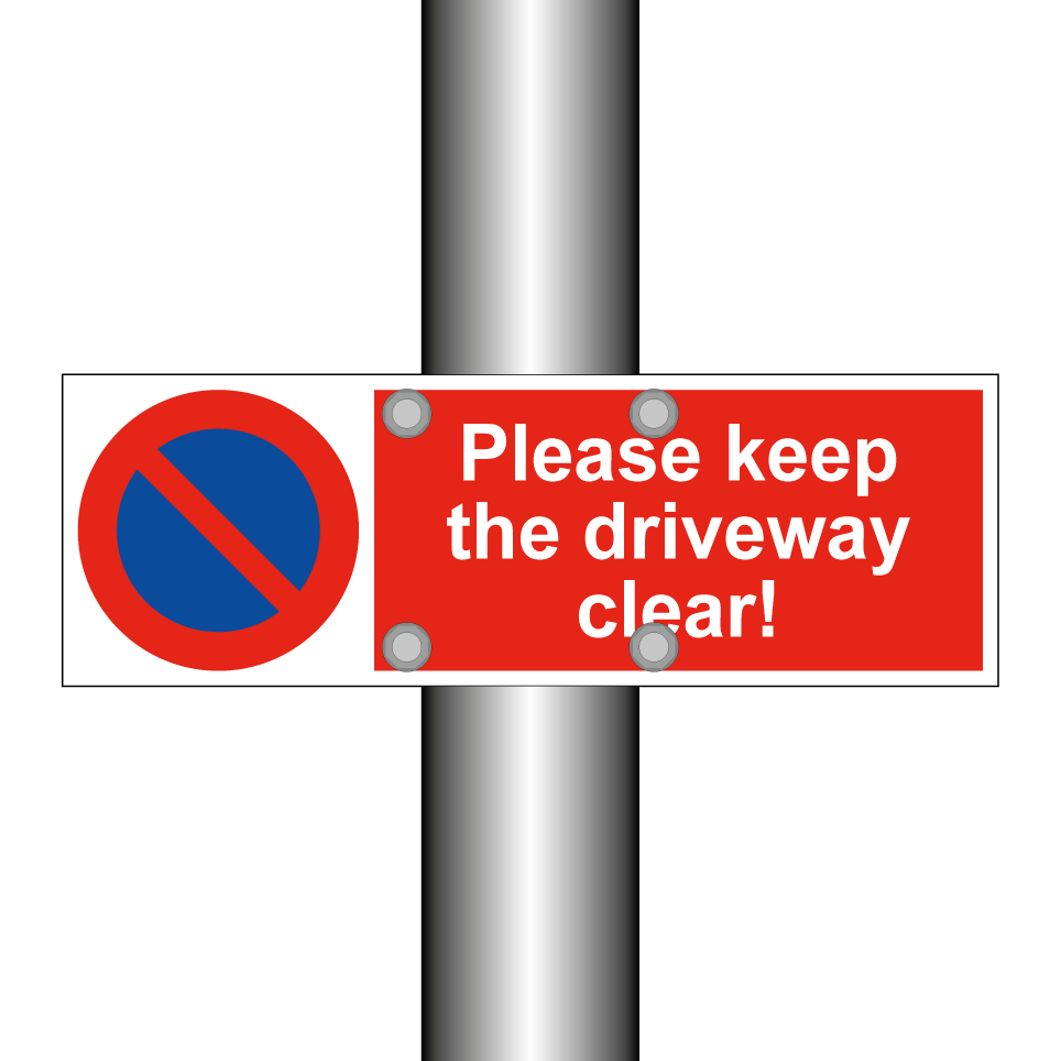 Please keep the driveway clear!