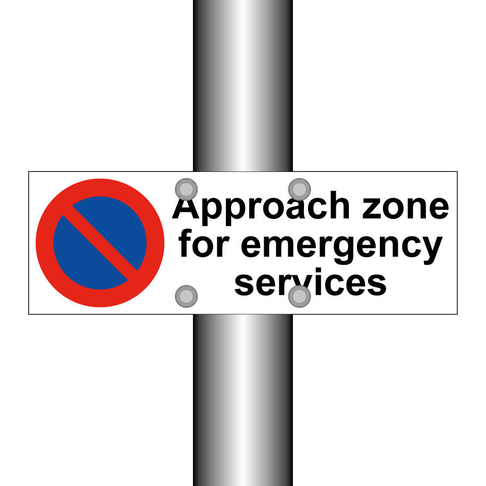 Approach zone for emergency services
