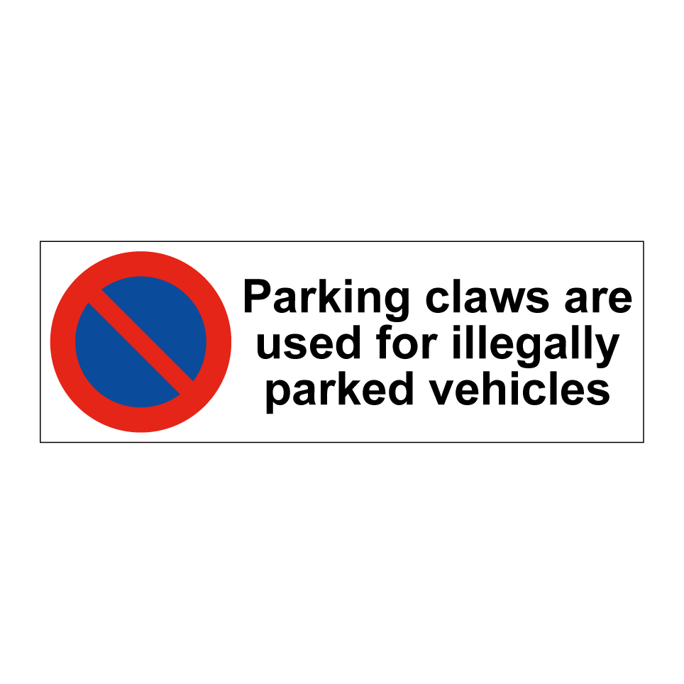 Parking claws are used for illegally parked vehicles