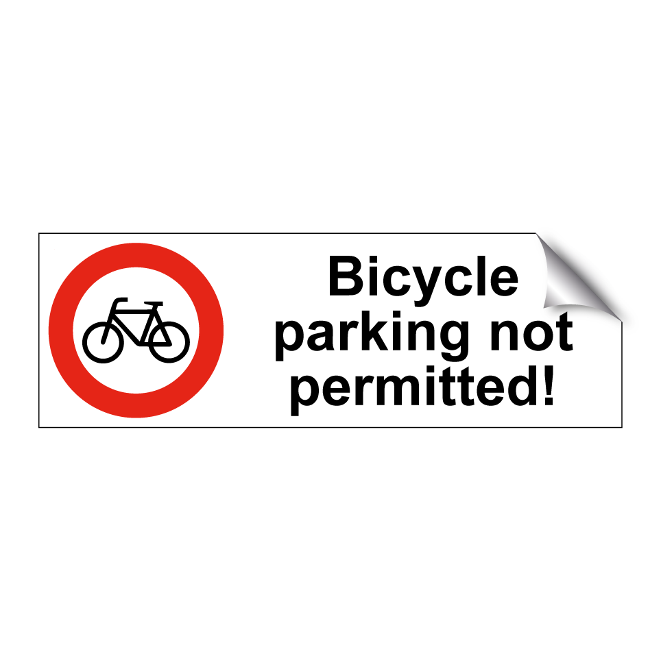 Bicycle parking not permitted!