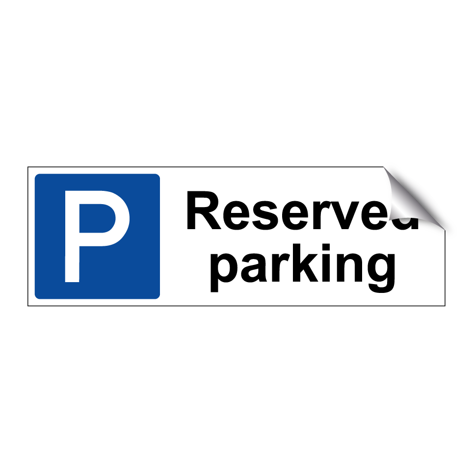 Reserved parking