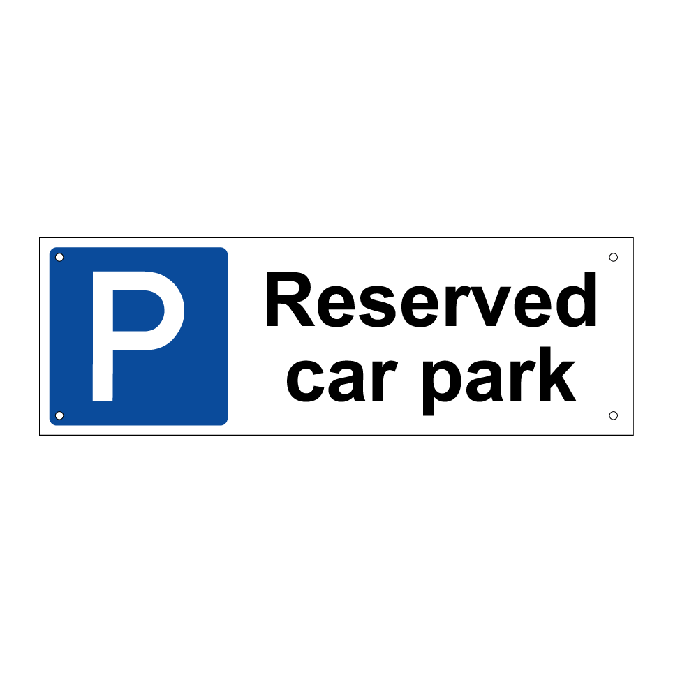Reserved car park