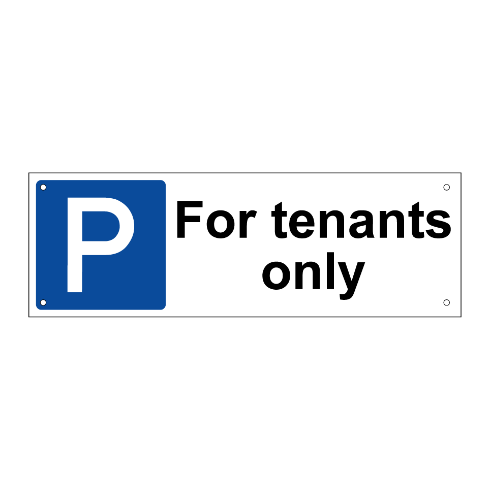 For tenants only