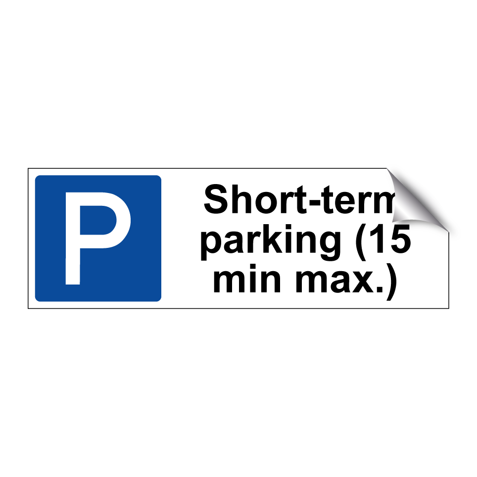 Short-term parking (15 min max.)