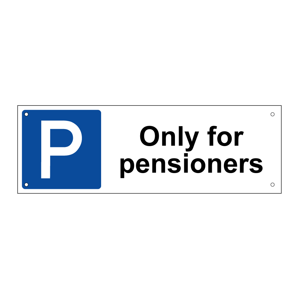 Only for pensioners