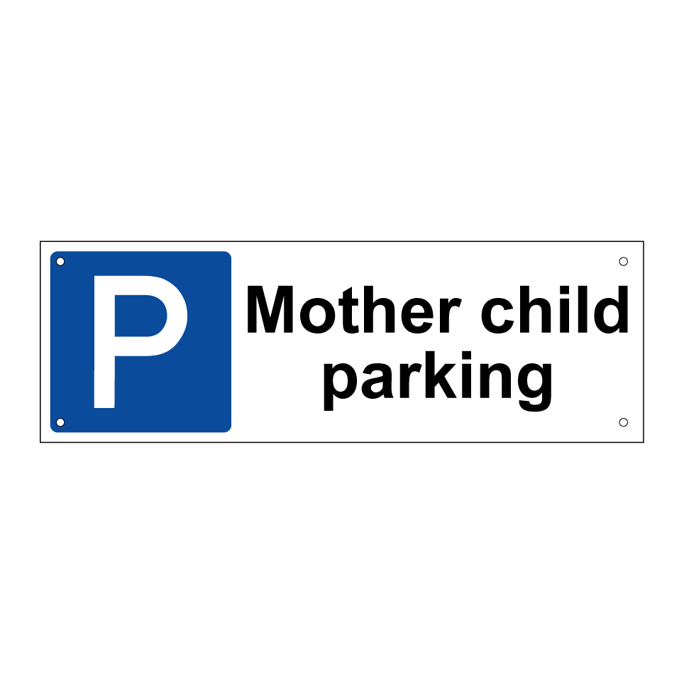 Mother child parking