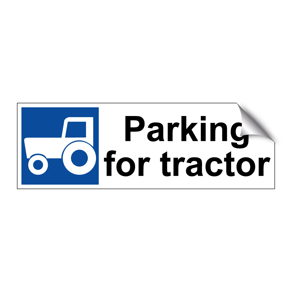 Parking for tractor