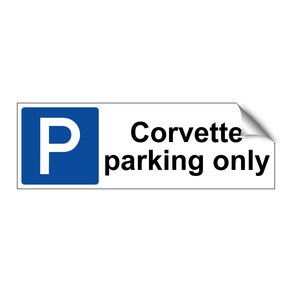Corvette parking only