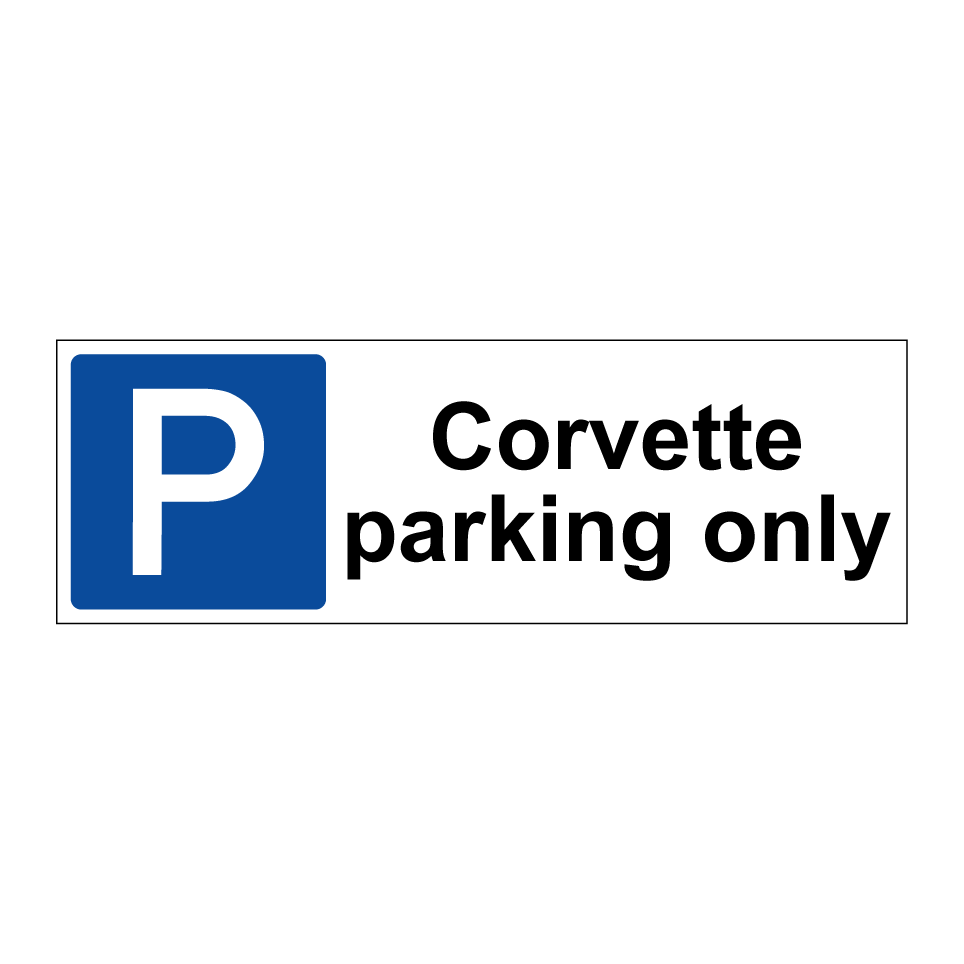 Corvette parking only