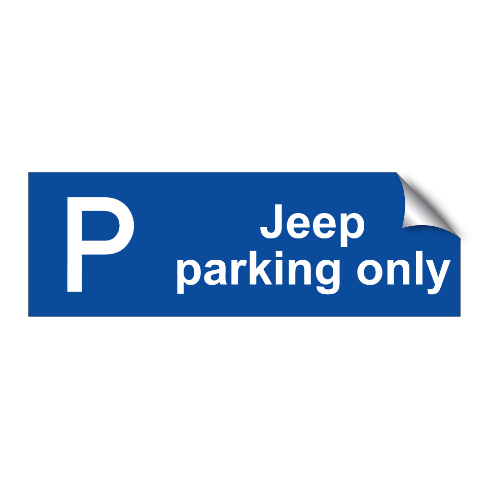 Jeep parking only