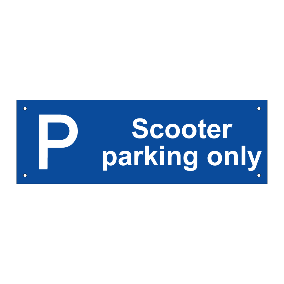 Scooter parking only