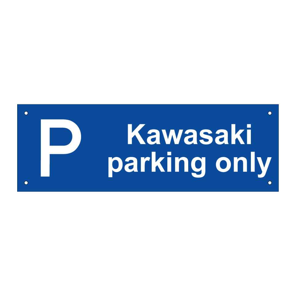 Kawasaki parking only