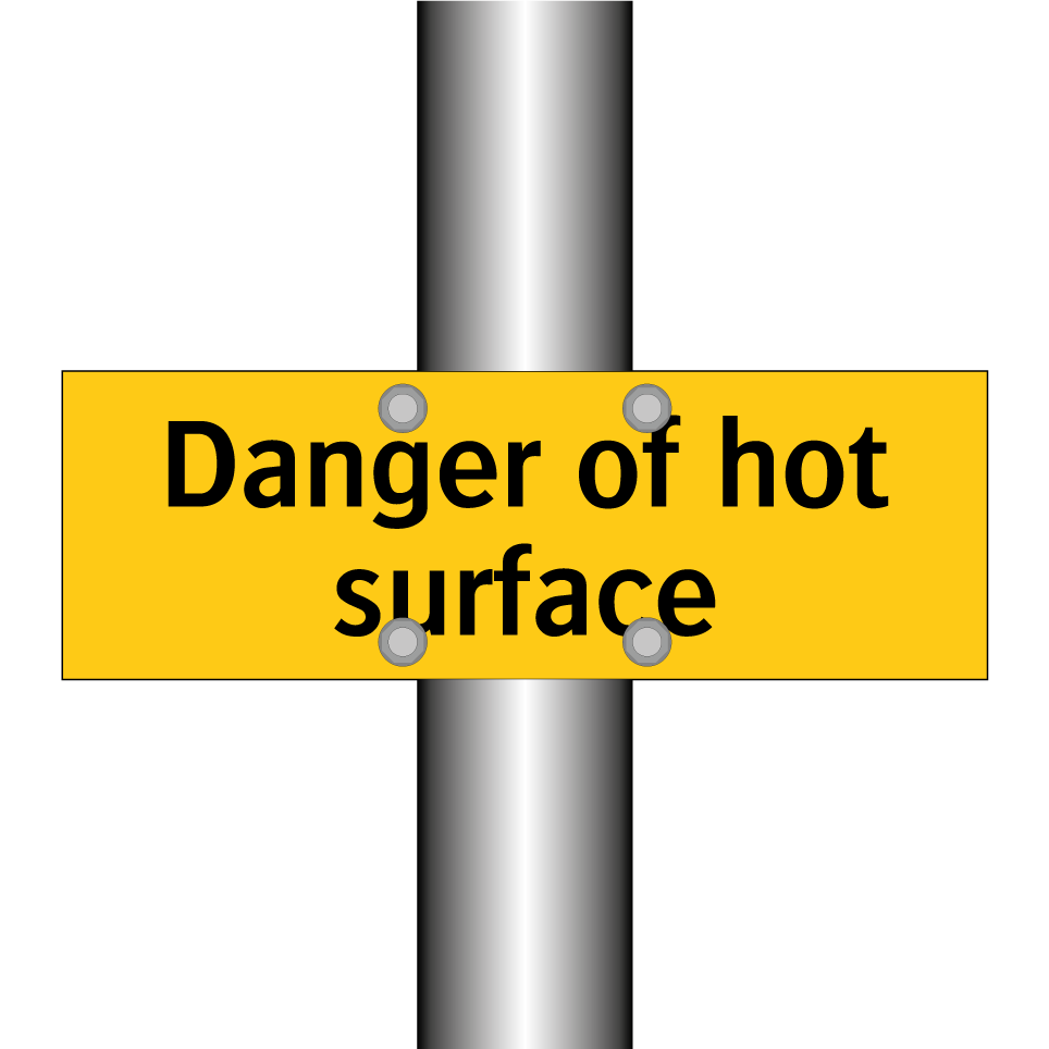 Danger of hot surface