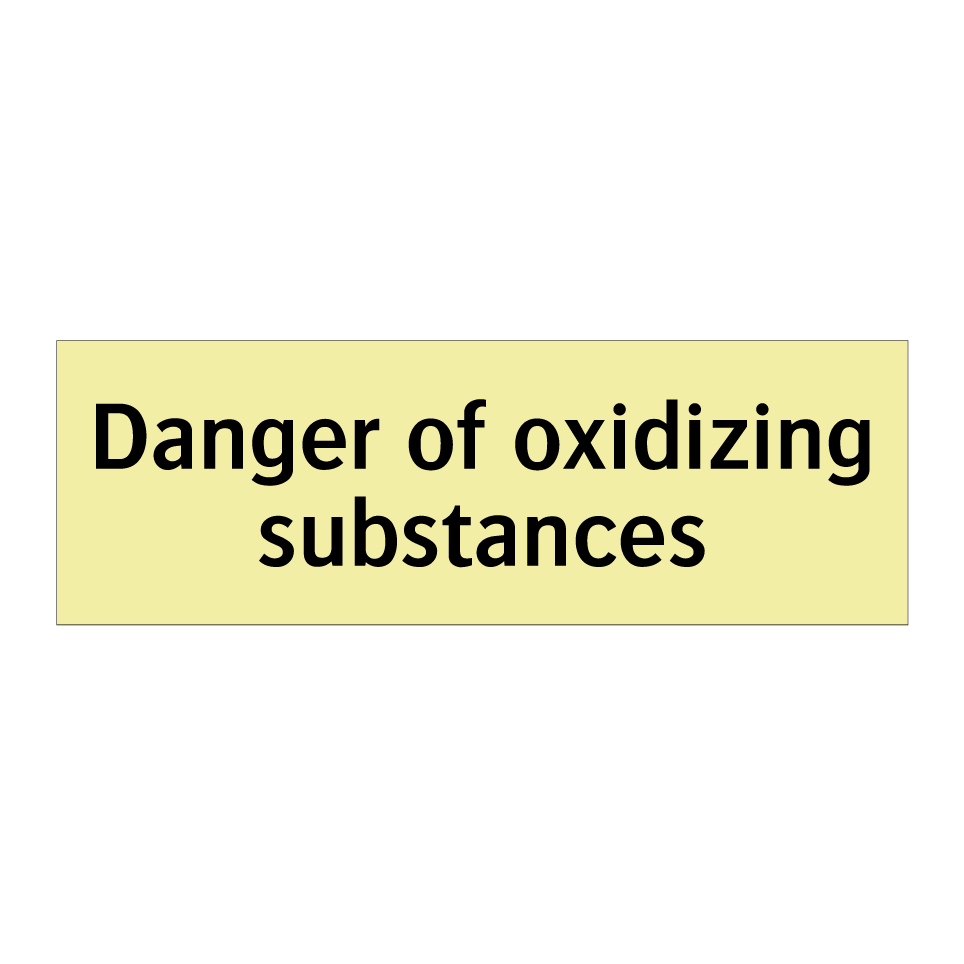 Danger of oxidizing substances