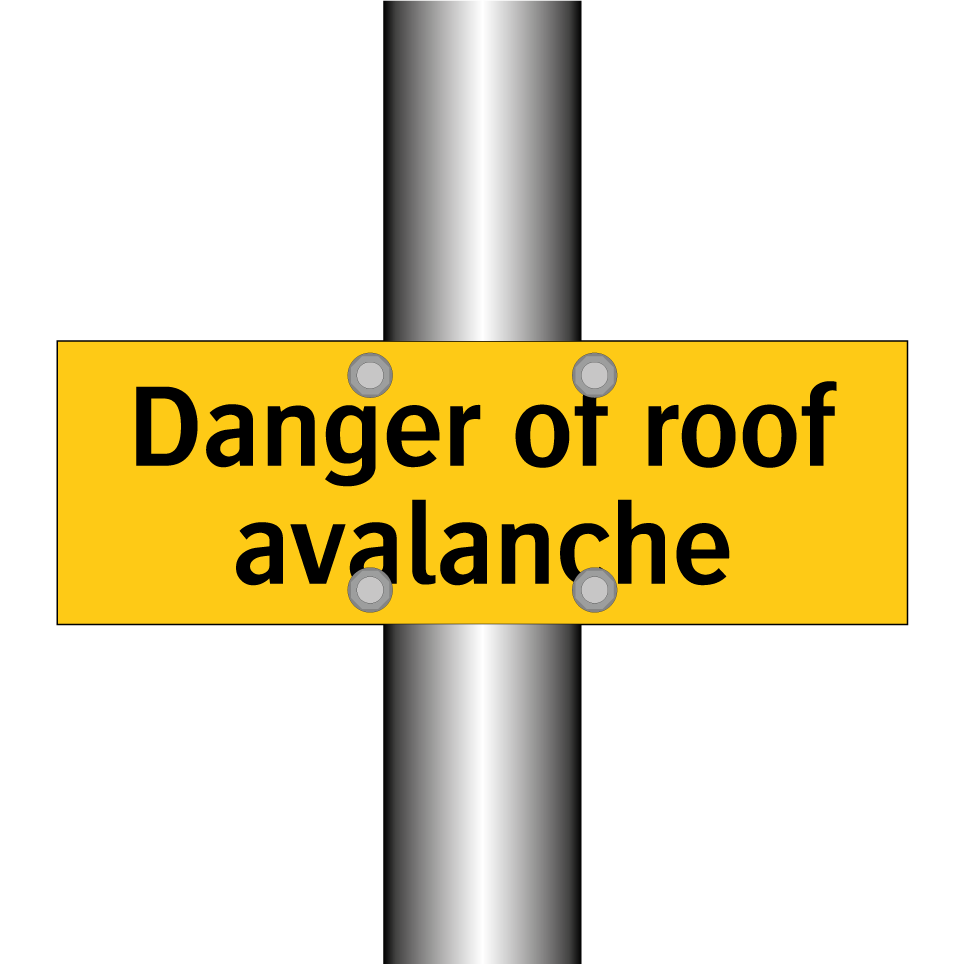 Danger of roof avalanche