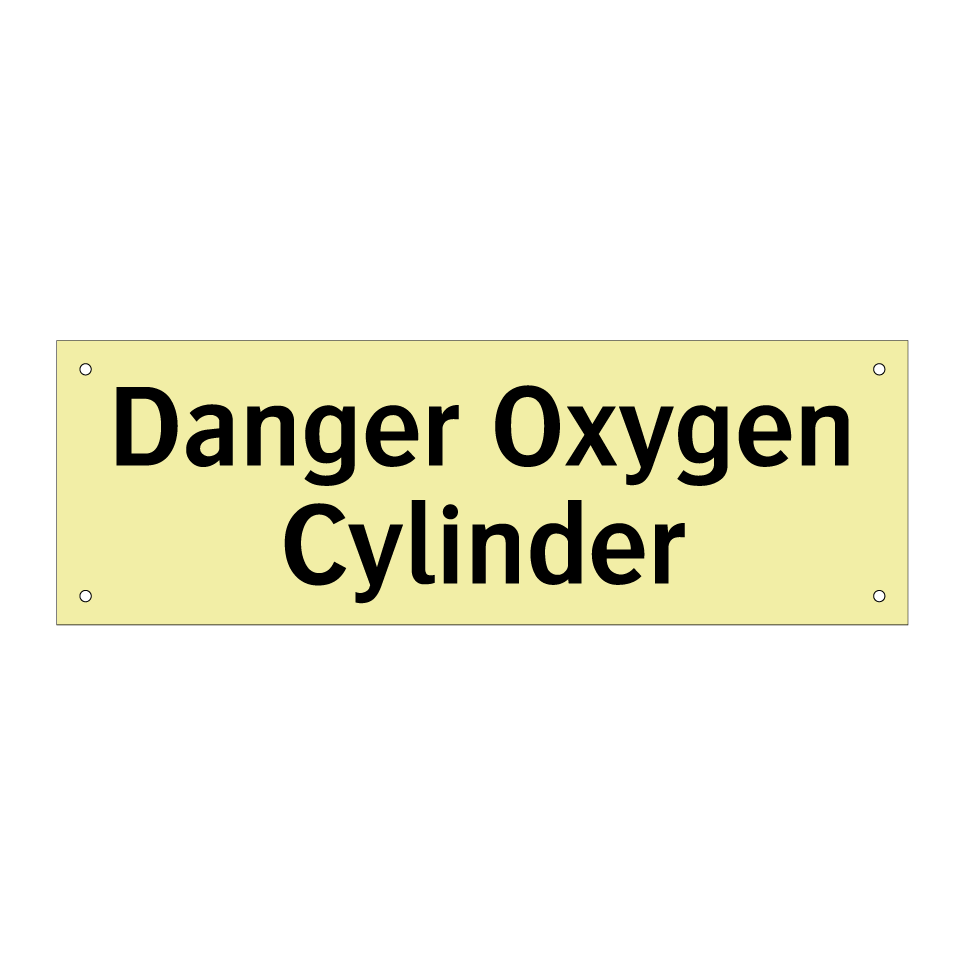 Danger Oxygen Cylinder