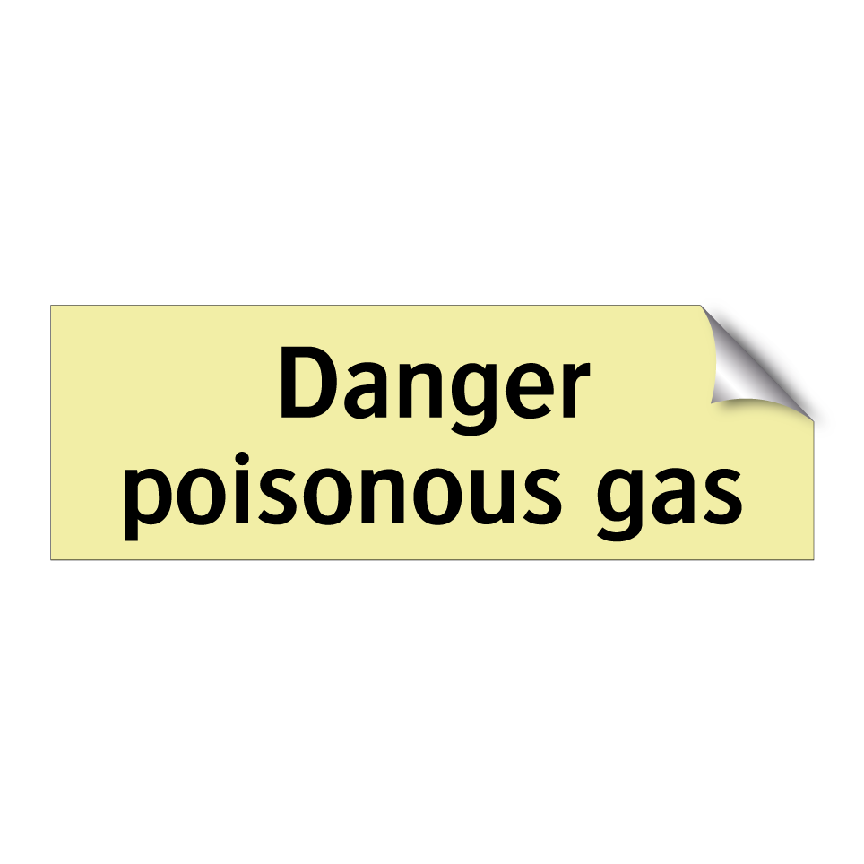 Danger poisonous gas