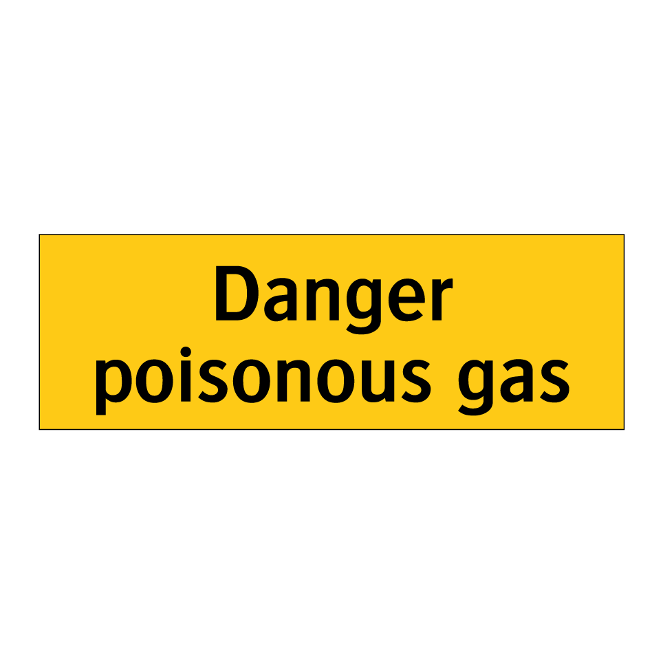 Danger poisonous gas